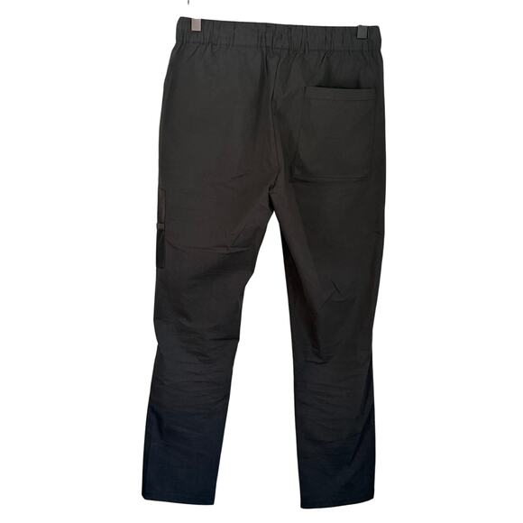 ASOS DESIGN skinny trousers with elastic waist black nylon 28x26 crop - Picture 6 of 11